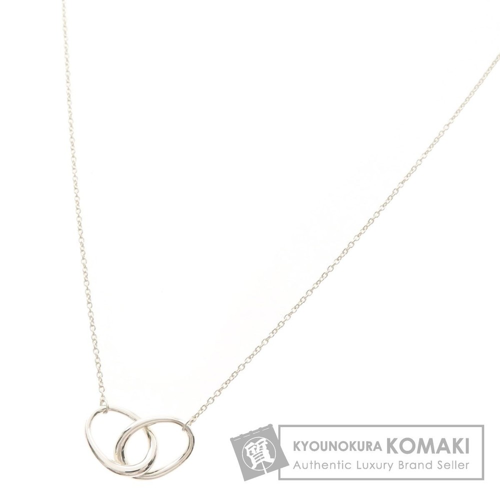 Tiffany Double Loop Necklace Silver Tiffany